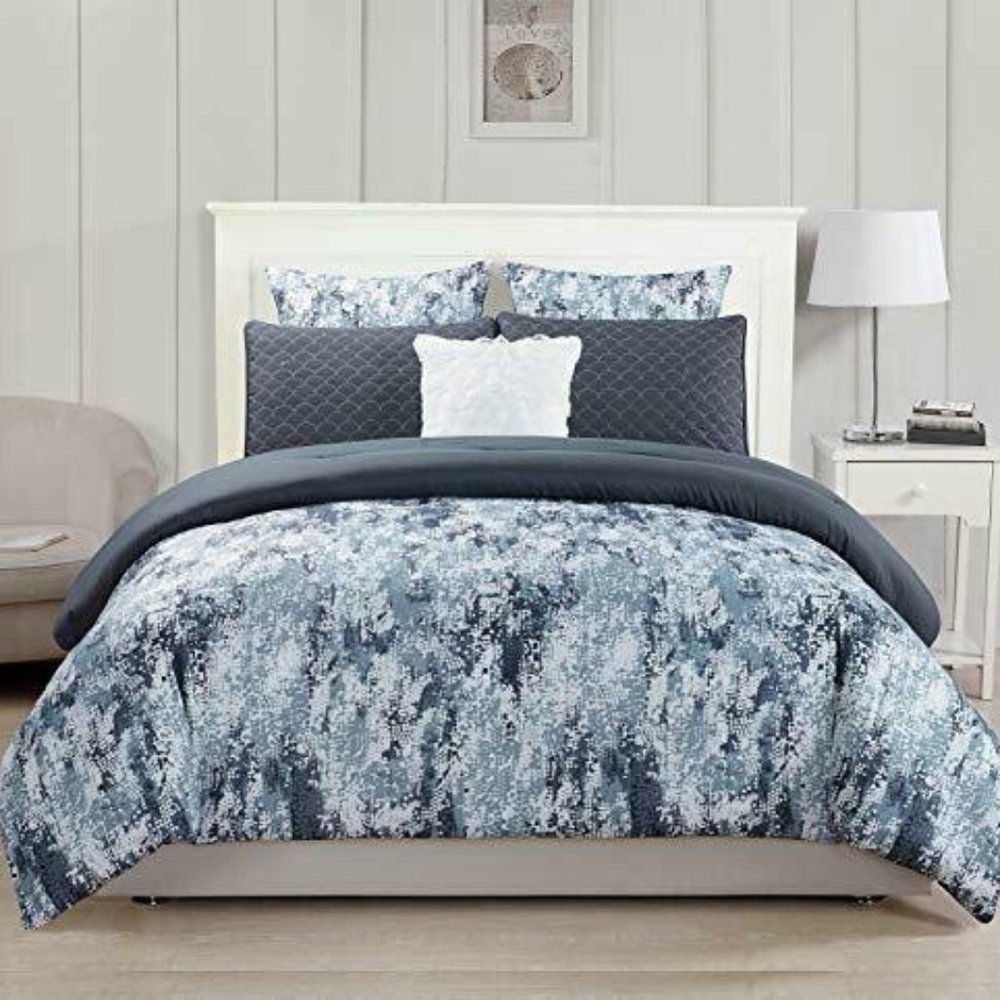 Kensie Staas Luxury Comforter 6 Pcs Oceana